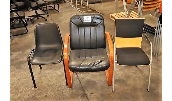 3 diverse stoelen